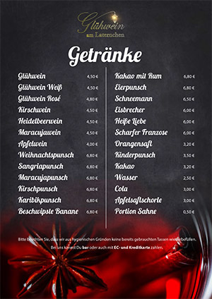 Getränkekarte